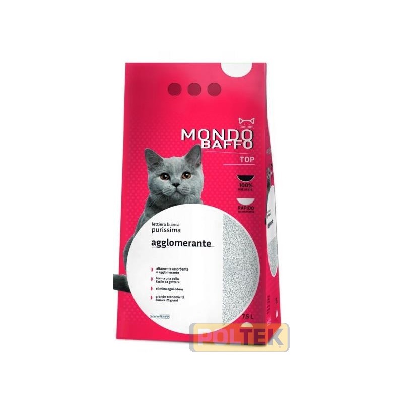 MONDO BAFFO LETTIERA AGGLOMERANTE 7,5 LT
