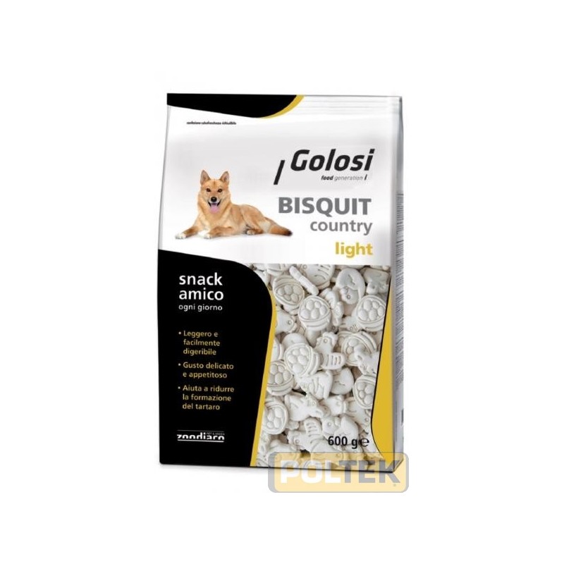 Bisquit COUNTRY Light sono biscotti dai gusti appetitosi, pensati per il benessere e il divertimento del tuo amico a quattro zam