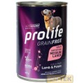 PROLIFE DOG WET LATTINA 400 gr GRAIN FREE SENS LAMB&POTATO