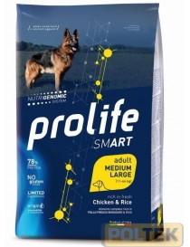 PROLIFE DOG SMART ADULT M/LARGE CHICKEN RICE 12 KG