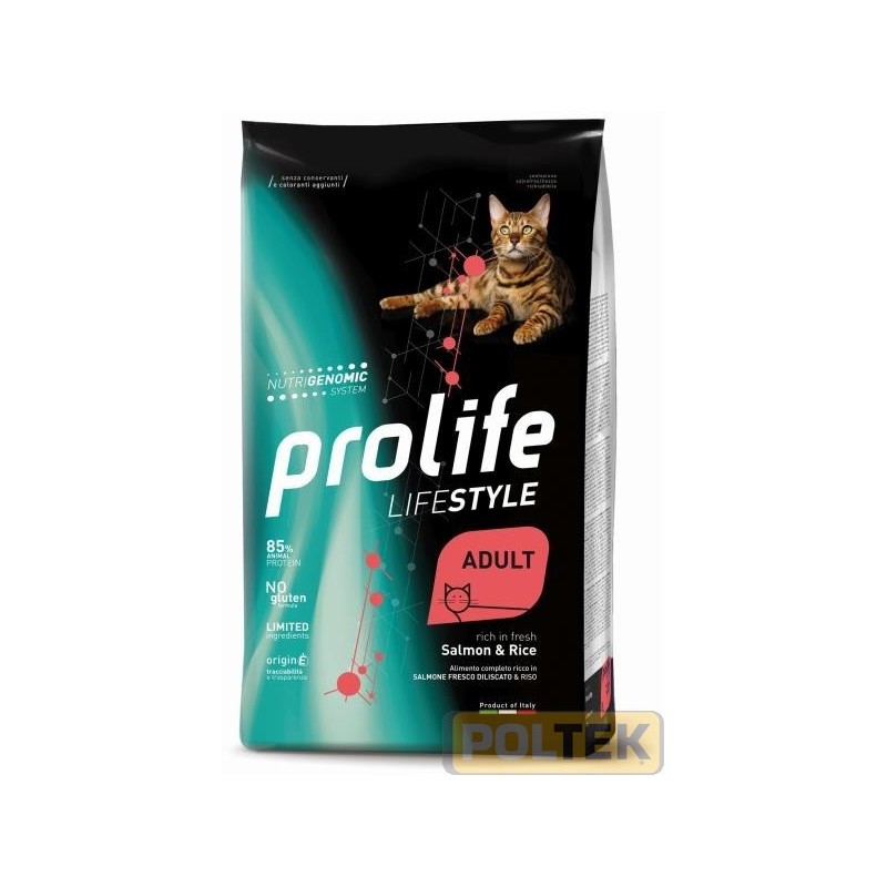 PROLIFE GATTO DRY LIFESTYLE ADULT SALMON & RICE gr. 400
