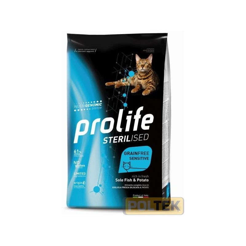 PROLIFE GATTO DRY ST GF SENSITIVE SOLE FISH&POTATO 400 g