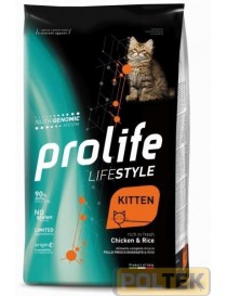 PROLIFE GATTO DRY LIFESTYLE KITTEN CHICKEN & RICE gr. 400