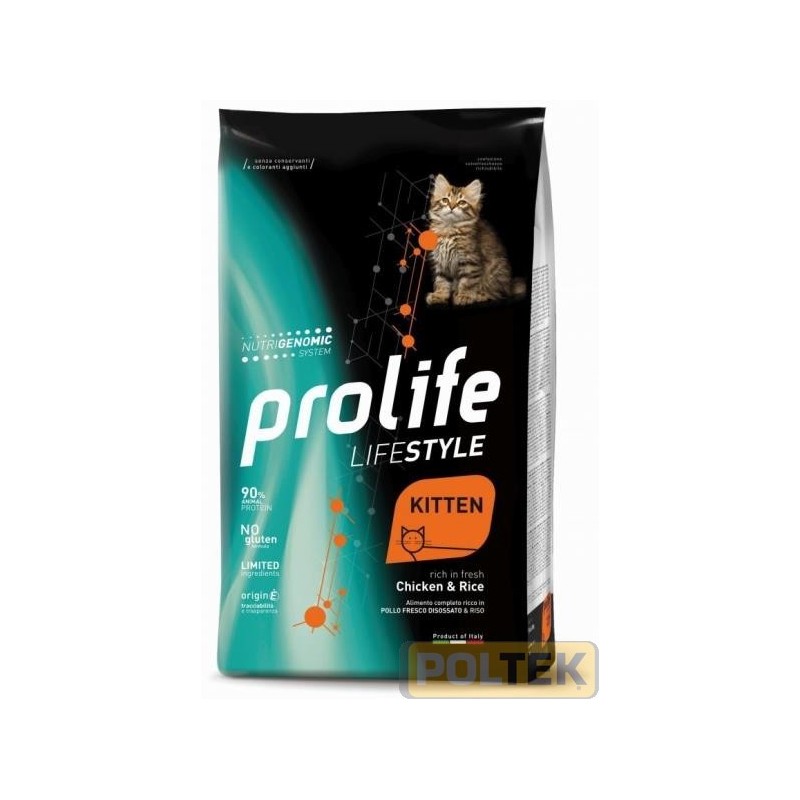 PROLIFE GATTO DRY LIFESTYLE KITTEN CHICKEN & RICE gr. 400