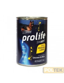 PROLIFE DOG WET LATTINA 400 gr SMART POLLO CON RISO ML