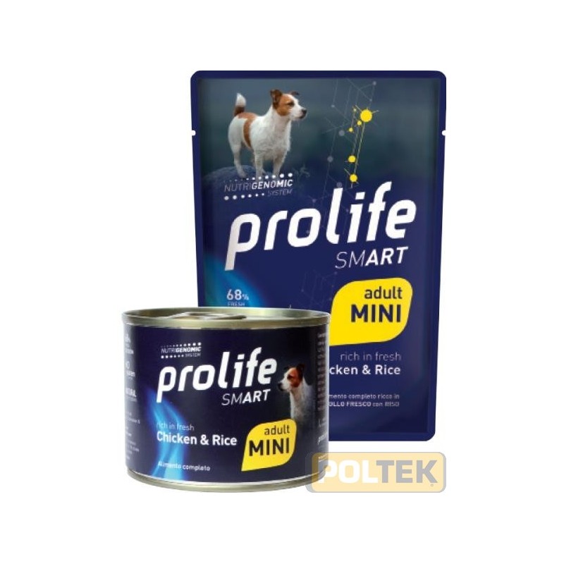 PROLIFE DOG WET BUSTA gr 100 SMART ADULT POLLO & RISO