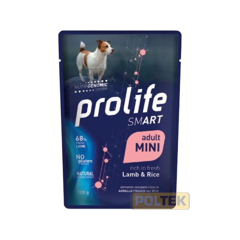 PROLIFE DOG WET BUSTA gr 100 SMART ADULT LAMB & RISO