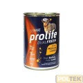 PROLIFE DOG WET LATTINA 400 gr DUALFRESH AGNELLO/BUFALO