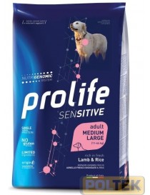 PROLIFE DOG SENSITIVE LAMB & RICE ML 10kg