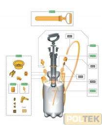 ACCESS. GDM POMPA PRESSIONE KIT CINGHIE + TESTINE