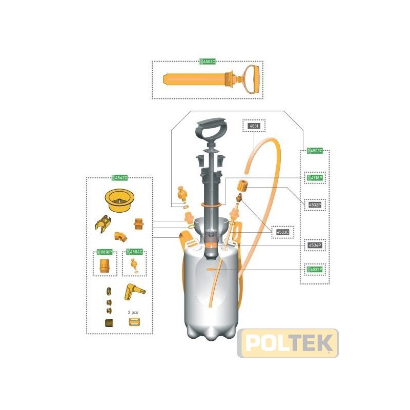 ACCESS. GDM POMPA PRESSIONE KIT CINGHIE + TESTINE