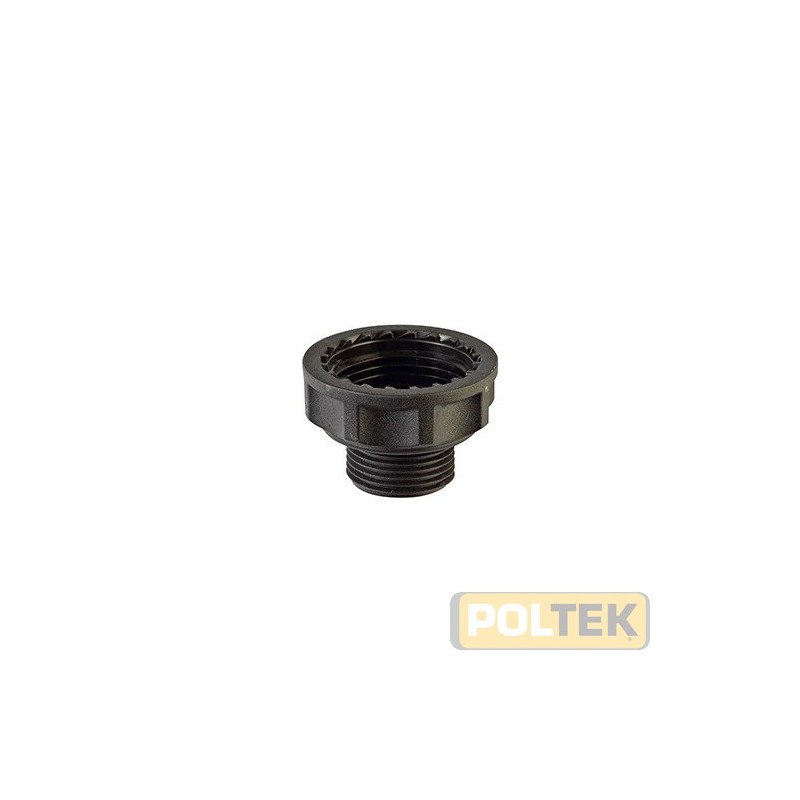 Adattatore da 1” femmina e 3/4” maschio.