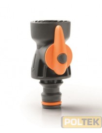 con filetto femmina 3/4”, permette di collegare il raccordo portagomma al distributore a 5 uscite.