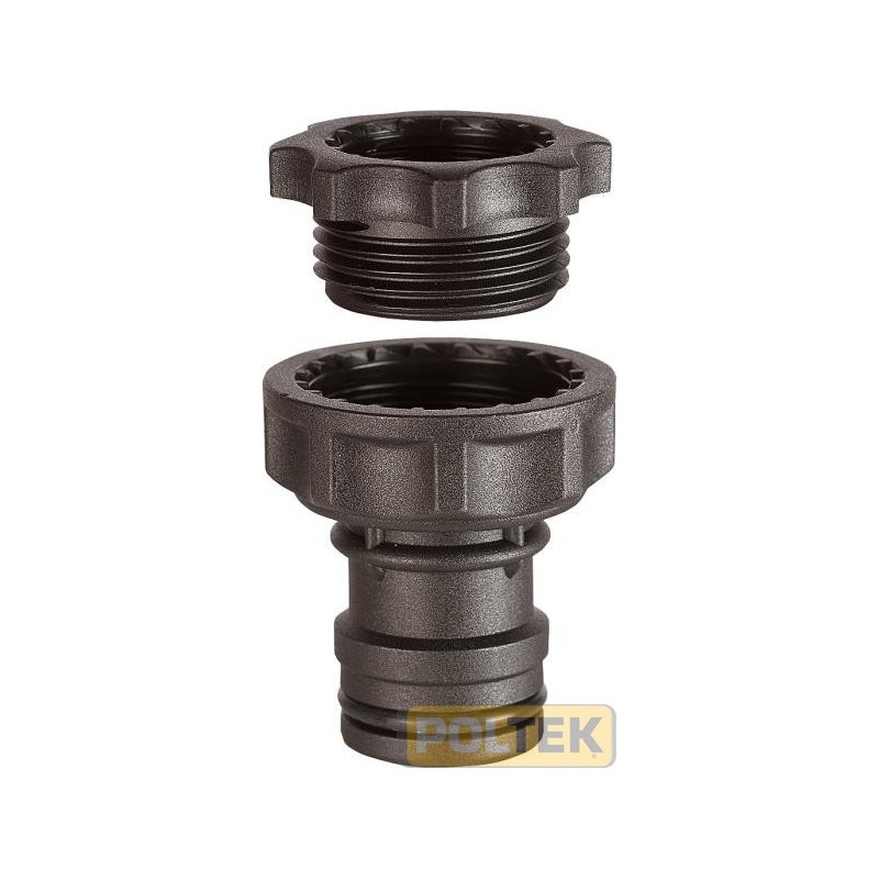 Per connettere a scatto il raccordo portagomma al rubinetto.