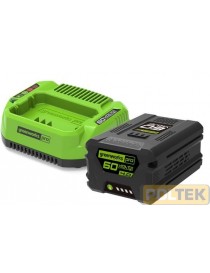 GREENWORKS 60V KIT BATTERIA GSK60B4 4Ah