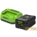 GREENWORKS 60V KIT BATTERIA GSK60B4 4Ah