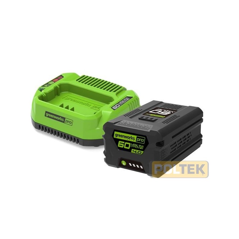 GREENWORKS 60V KIT BATTERIA GSK60B4 4Ah