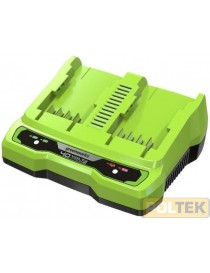 GREENWORKS 40V CARICABATTERIA G40UC2 DOPPIO SLOT