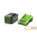 GREENWORKS 40V KIT BATTERIA GSK40B4 4Ah