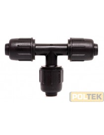 RACCORDO C/GHIERA A STRINGERE TEE A 90° mm 16 x 16 x 16