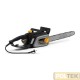 Questa motosega elettrica da 1800 w è equipaggiata con una barra da 35 cm e freno catena a doppia azione, per un peso di soli 5