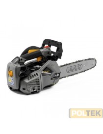 Questa motosega è dotata di un motore a scoppio da 0,7 kW e 26,9 cc ed è equipaggiata con una barra da 25 cm. Pesa soltanto 3,