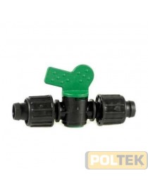 RUBINETTO DI LINEA PORTAGOMMA PER MANICHETTA mm 16 x 16