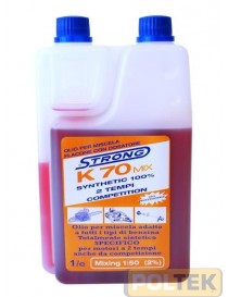 OLIO MISCELA STRONG K70 PLUS SINTETICO 2T lt 1