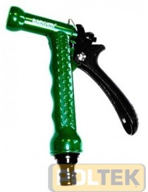 LANCIA A PISTOLA ACQUA A LEVA IN METALLO VERDE