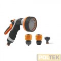 GF SET IRRIGAZIONE GIARDINO pz.4 PISTOLA C/ANNAFFIAT.