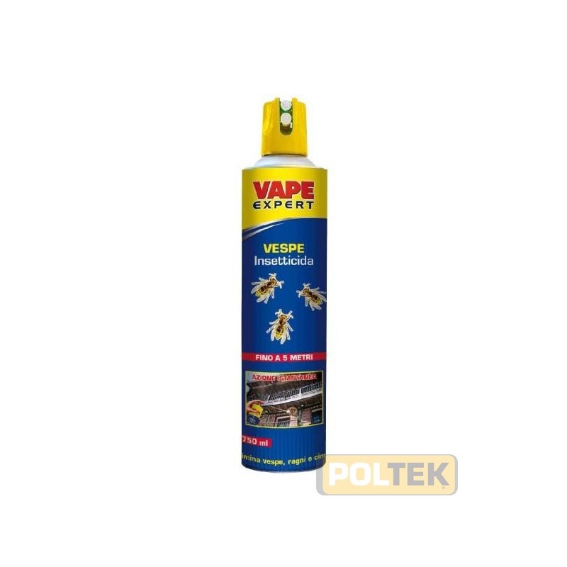 Vape Vespe è un prodotto specifico studiato per eliminare i nidi di vespe e altri insetti (ragni, calabroni, cimici) in tutta s