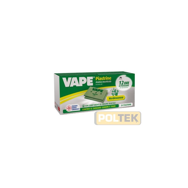 VAPE RICARICA PIASTRINA VERDESSENZA pz.20