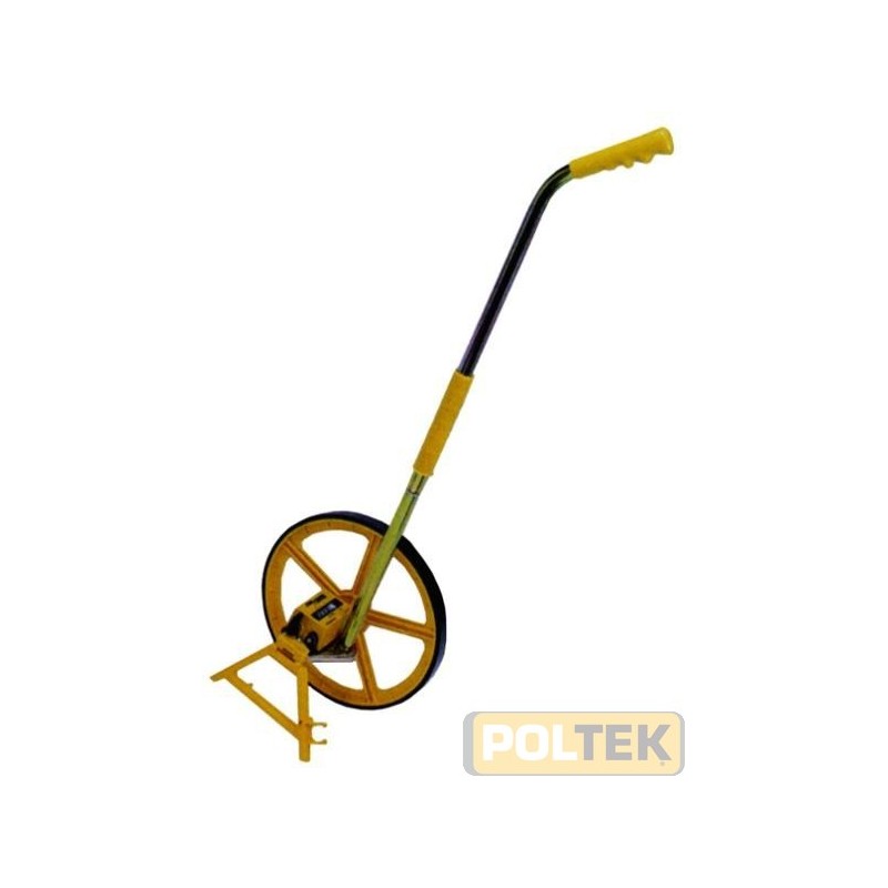 Misuratore stradale meccanico. Rotella di misurazione di precisione e contatore a 5 cifre che addiziona in avanti e sottrae arre