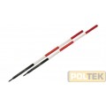PALINE PER GEOMETRI BIANCA E ROSSA d. mm 28 h. mt 1,60