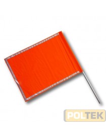 BANDIERA SEGNALETICA cm 80x60 FLUO C/BANDE