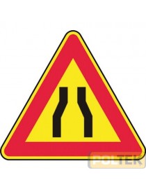 SEGNALE METALLICO TRIANG. STRETTOIA SIMMETRICA cm 90