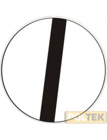 SEGNALE METALLICO TONDO VIA LIBERA cm 60