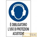 CARTELLO ALL. "OBBLIGO USO CUFFIE" cm 20x30