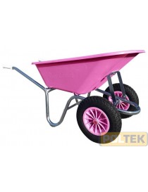 CARRIOLA IBA POLIPR. GARDENIA ZINC 2 RUOTE lt 100 ROSA