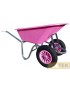 CARRIOLA IBA POLIPR. GARDENIA ZINC 2 RUOTE lt 100 ROSA