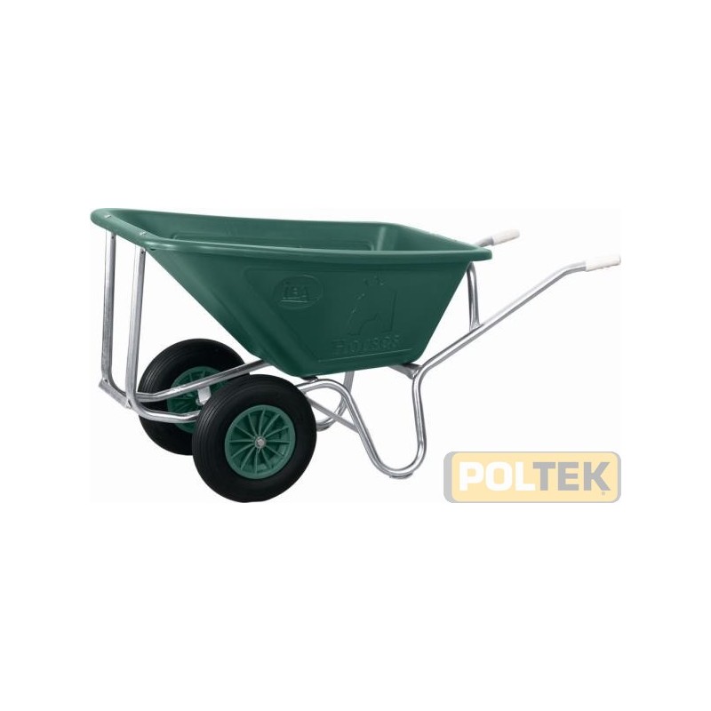 Carriola con vasca di capacità pari a 160 lt. in tecnopolimero appositamente studiato per resistere alle ALTE/BASSE temperature