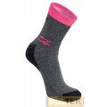CALZA U-POWER GIADY GRIGIO FUCSIA cf. pz. 2