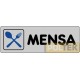 ETICHETTA ADESIVA "MENSA" cm 15x5