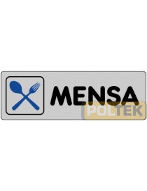 ETICHETTA ADESIVA "MENSA" cm 15x5