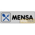 ETICHETTA ADESIVA "MENSA" cm 15x5