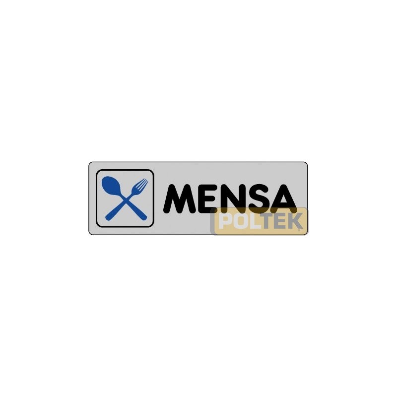 ETICHETTA ADESIVA "MENSA" cm 15x5