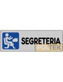 ETICHETTA ADESIVA "SEGRETERIA" cm 15x5