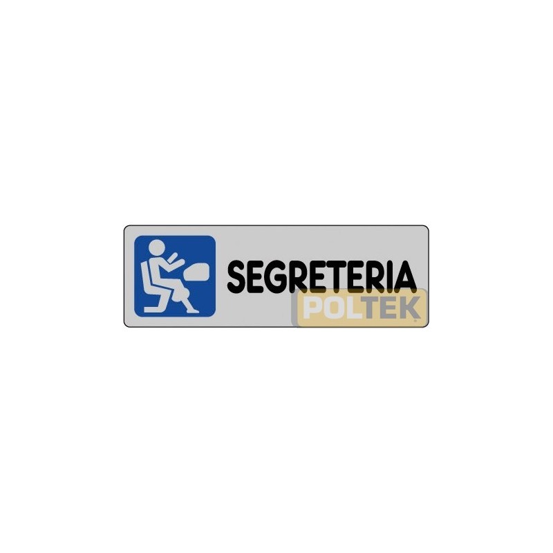 ETICHETTA ADESIVA "SEGRETERIA" cm 15x5