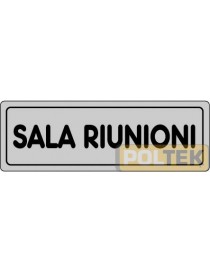ETICHETTA ADESIVA "SALA RIUNIONI" cm 15x5