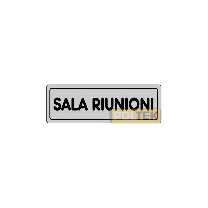 ETICHETTA ADESIVA "SALA RIUNIONI" cm 15x5